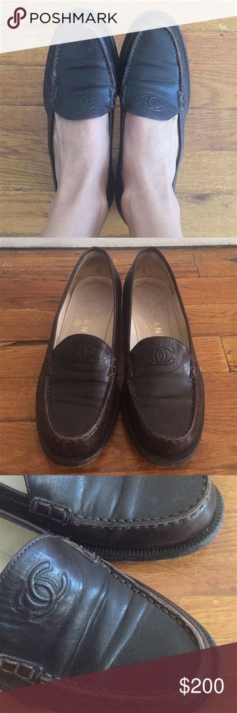 chanel brown loafers|chanel loafers cheap.